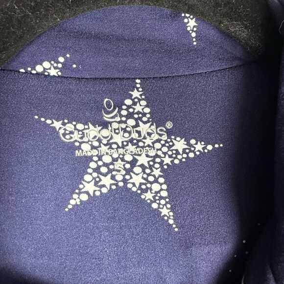 NWT Cuddl Duds Women's Ultra-Soft Printed Pink Collar Navy Stars Pajama Set Sz S - Picture 3 of 8